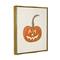 Stupell Industries Happy Jack-o-Lantern Smile Framed Floater Canvas Wall Art
